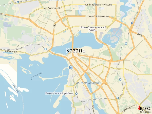 Казань отели на карте города