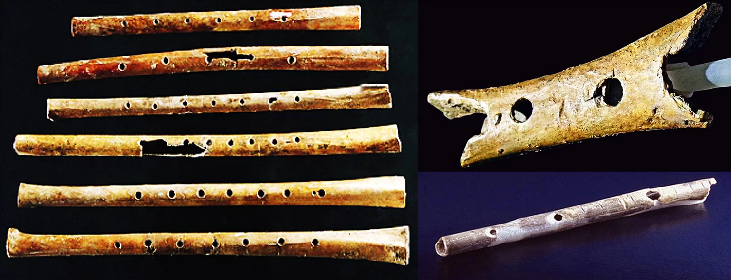 Музыкальные инструменты в древности. Свирель это древний музыкальный инструмент. Флейта палеолит. Костяная флейта эпохи палеолита. Древние флейты.